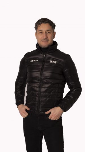 Piumino nero pallina HT