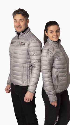 Piumino Grigio Hey Team