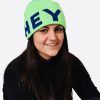 Cappello verde/blu e verde/arancio hey team