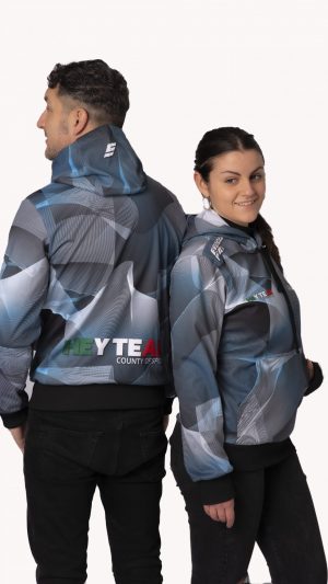 Felpa "Energia pura" blu hey team