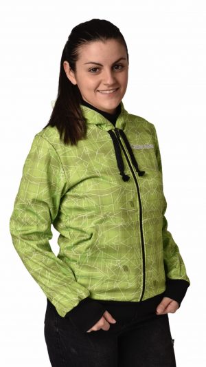 Felpa Tecnica C&B verde hey team